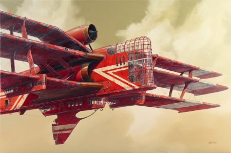 Czerwony samolot V
